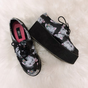 Iron Fist Kitty Lace Up Platform Creeper Sneakers