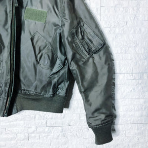 Vintage Army Green Bomber Jacket