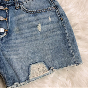 Old Navy Lightly Distressed Blue Jean Shorts