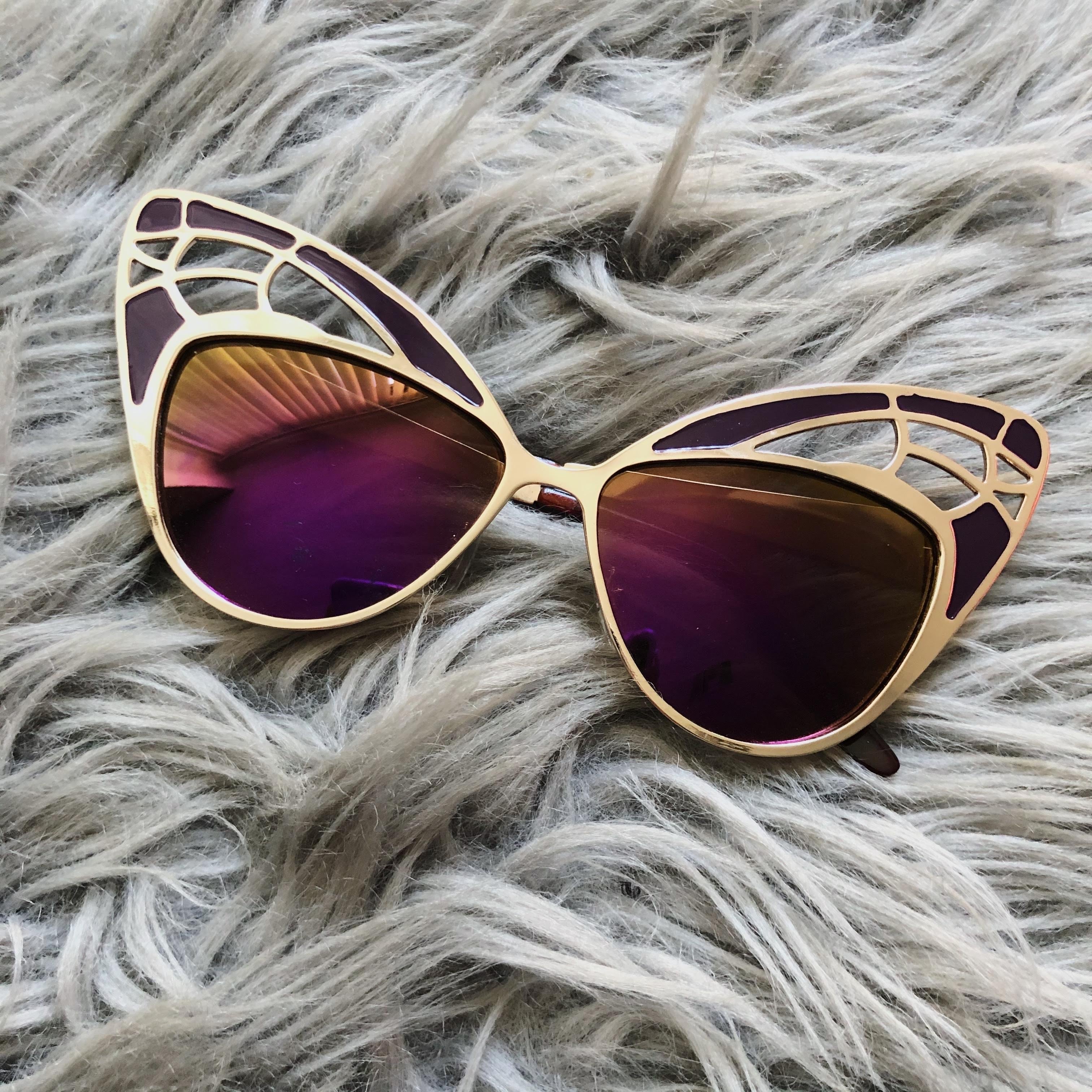 Vintage Butterfly Retro Lens Sunnies