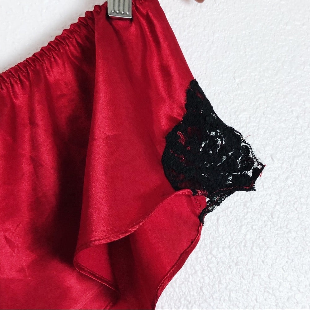 Red Lingerie Lace Trimmed Torrid Boy Shorts