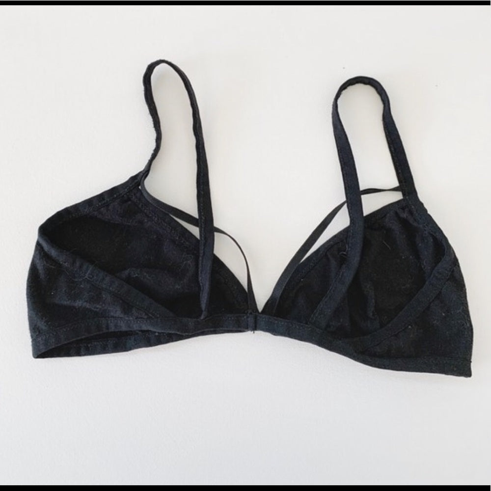 Urban Outfitters Black Strapped Bralette