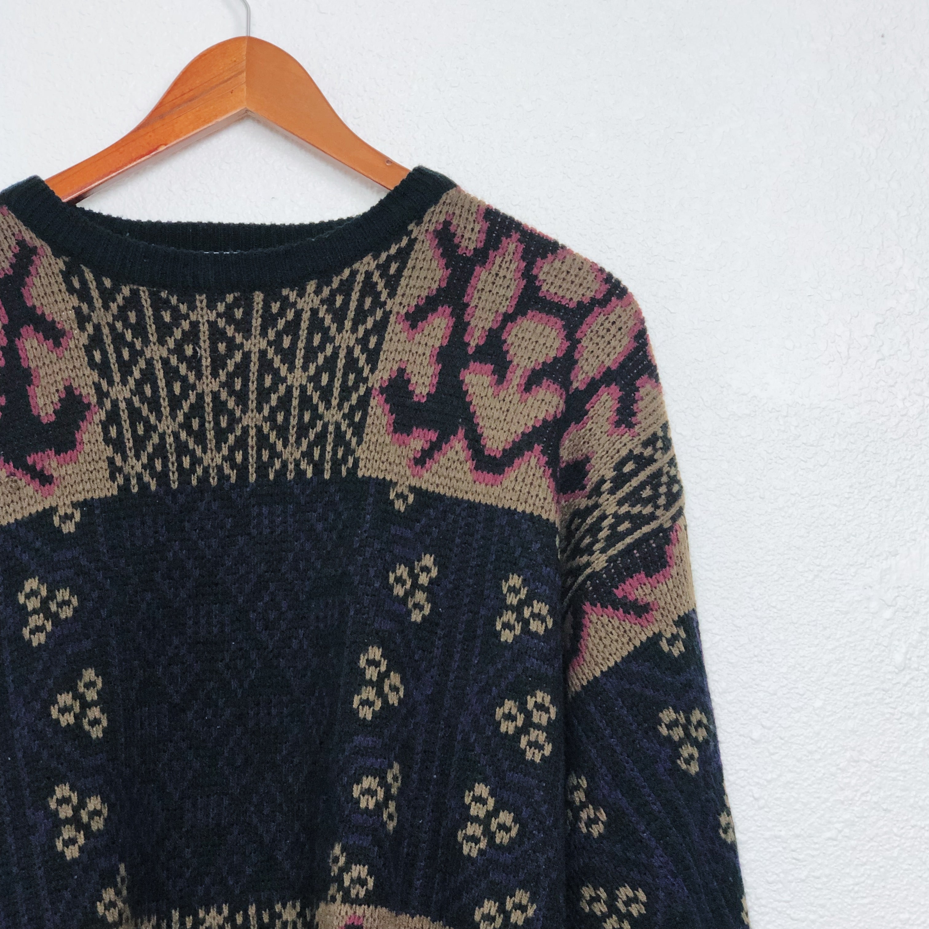 Vintage Brown Gitano Crewneck Sweater