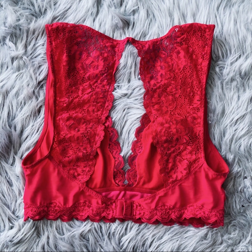 INC Soft Fuscia Lace Bralette