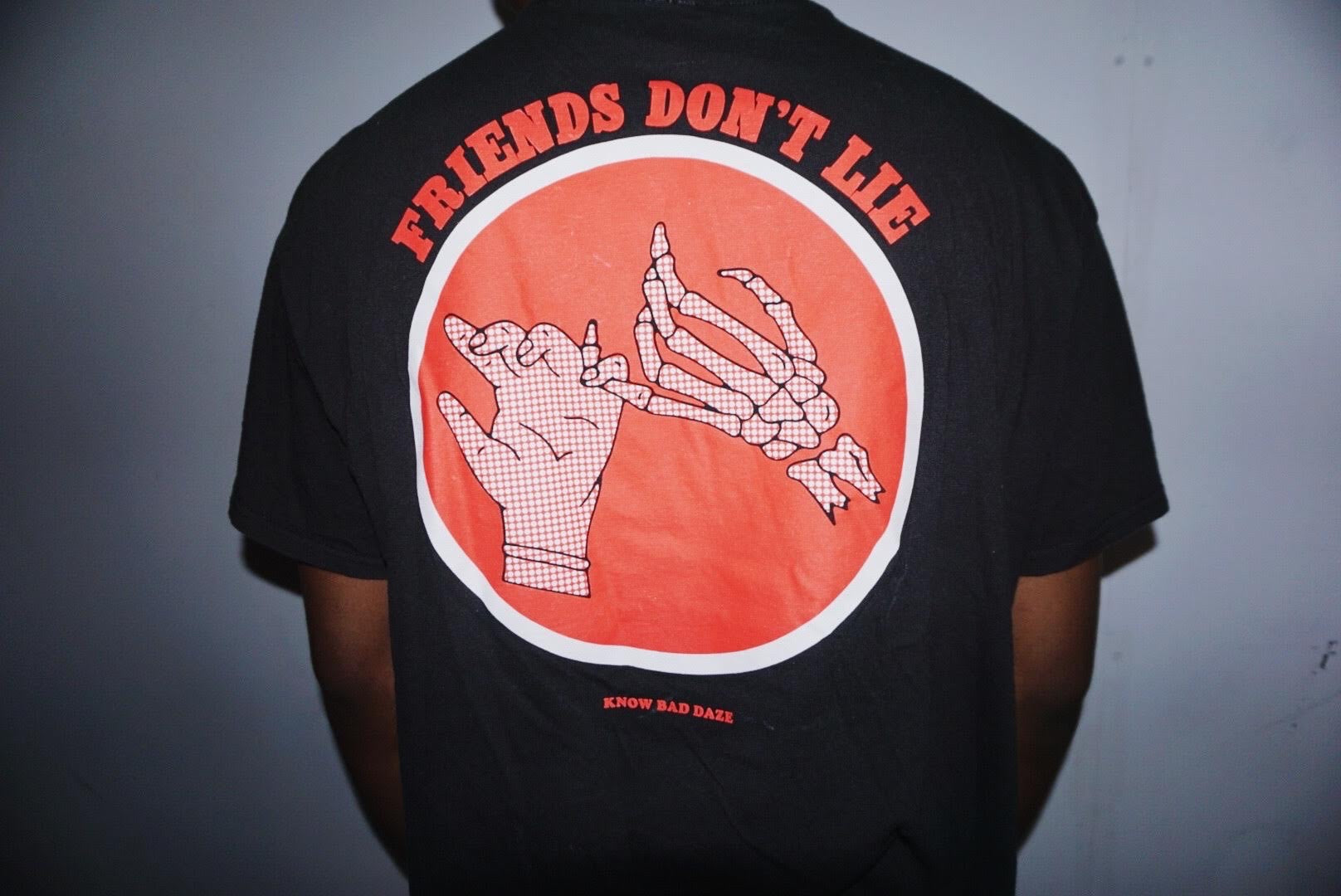 Friends Don’t Lie Black Graphic T-shirt