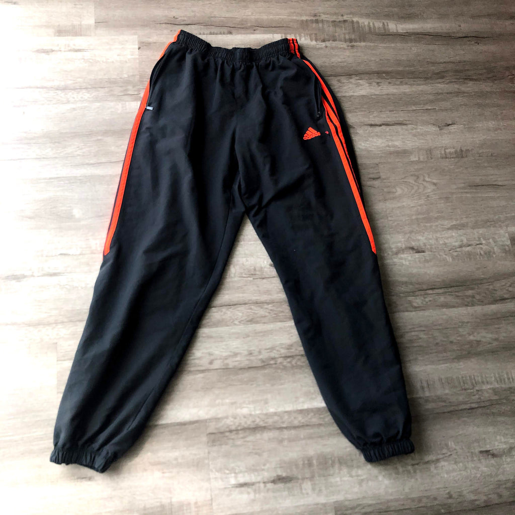 Adidas Orange Striped Sweatpants