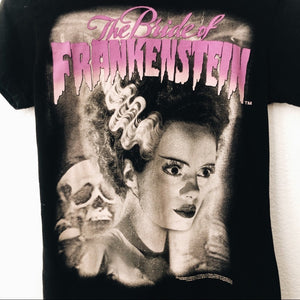 The Bride of Frankenstein Black Graphic Tee