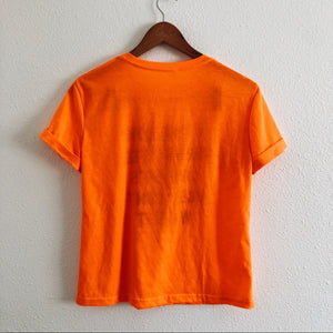 90s Love Orange Baby Tee