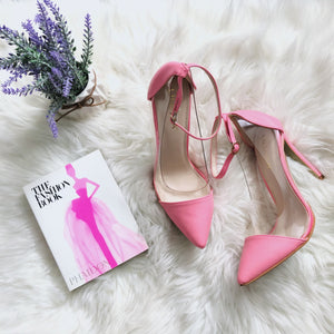 Baby Pink See Through Pointed Heels