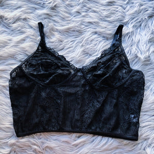 Angel Bae All Black Lace Bralette