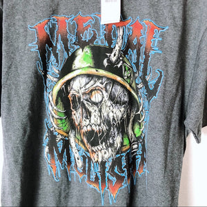 Metal Mulisha Gray Destroyer Zombie Graphic Shirt