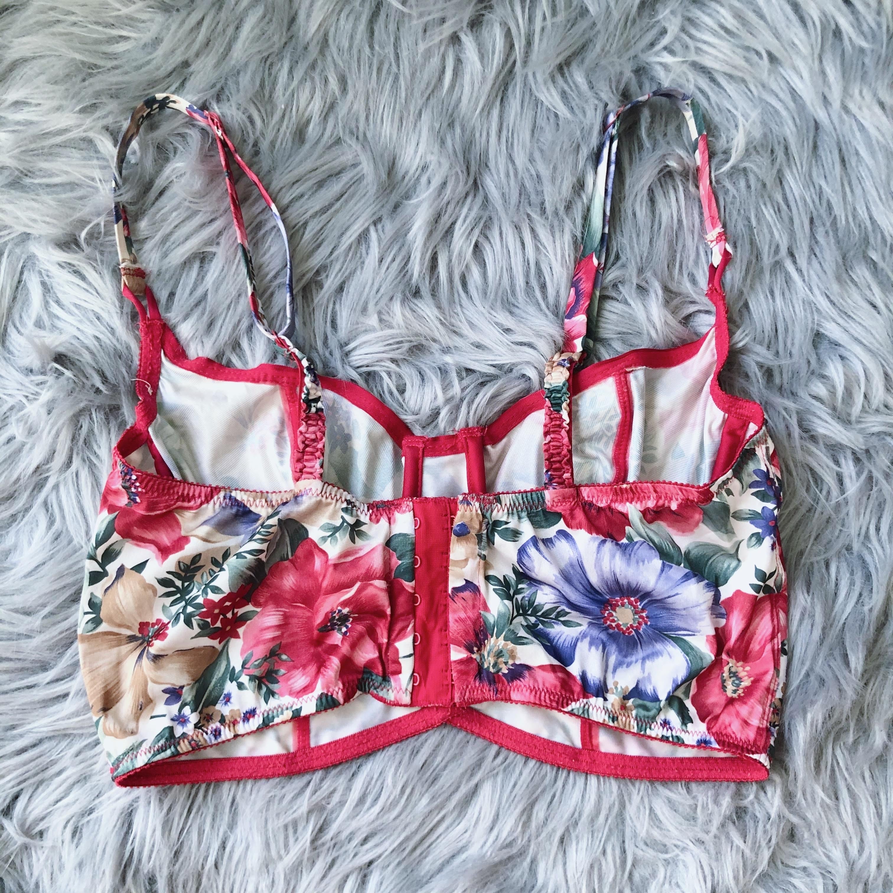 Vintage Floral Brassiere