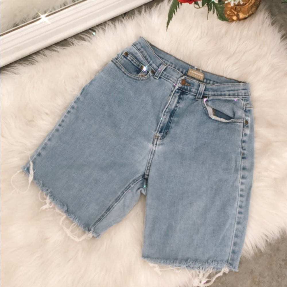 Liz Claiborne Blue Jean Distressed Shorts