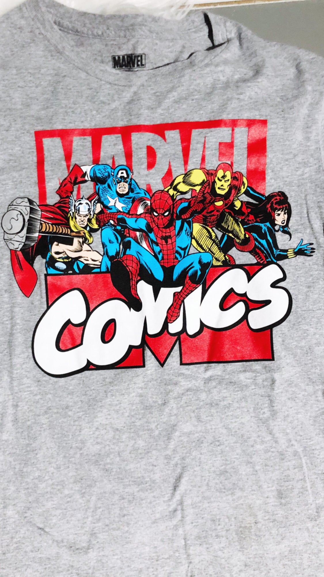 Marvel Comics Gray Short Sleeve Graphic T-Shirt