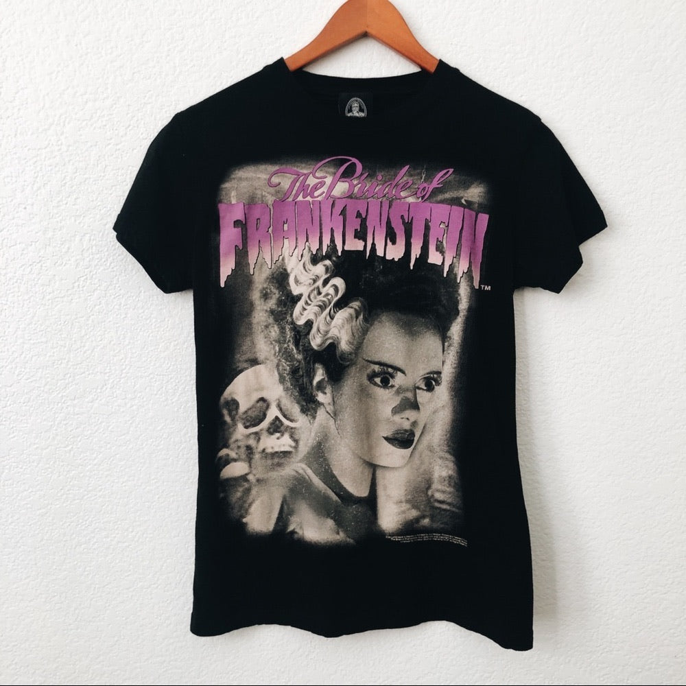 The Bride of Frankenstein Black Graphic Tee