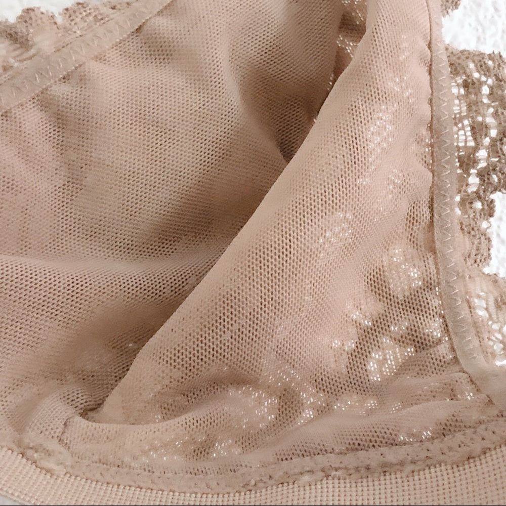 Lace Mesh Nude Cream Nollie Bralette