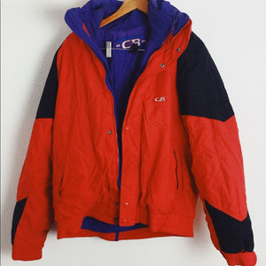 CB Sports Red and Blue Large Puffer Jacket