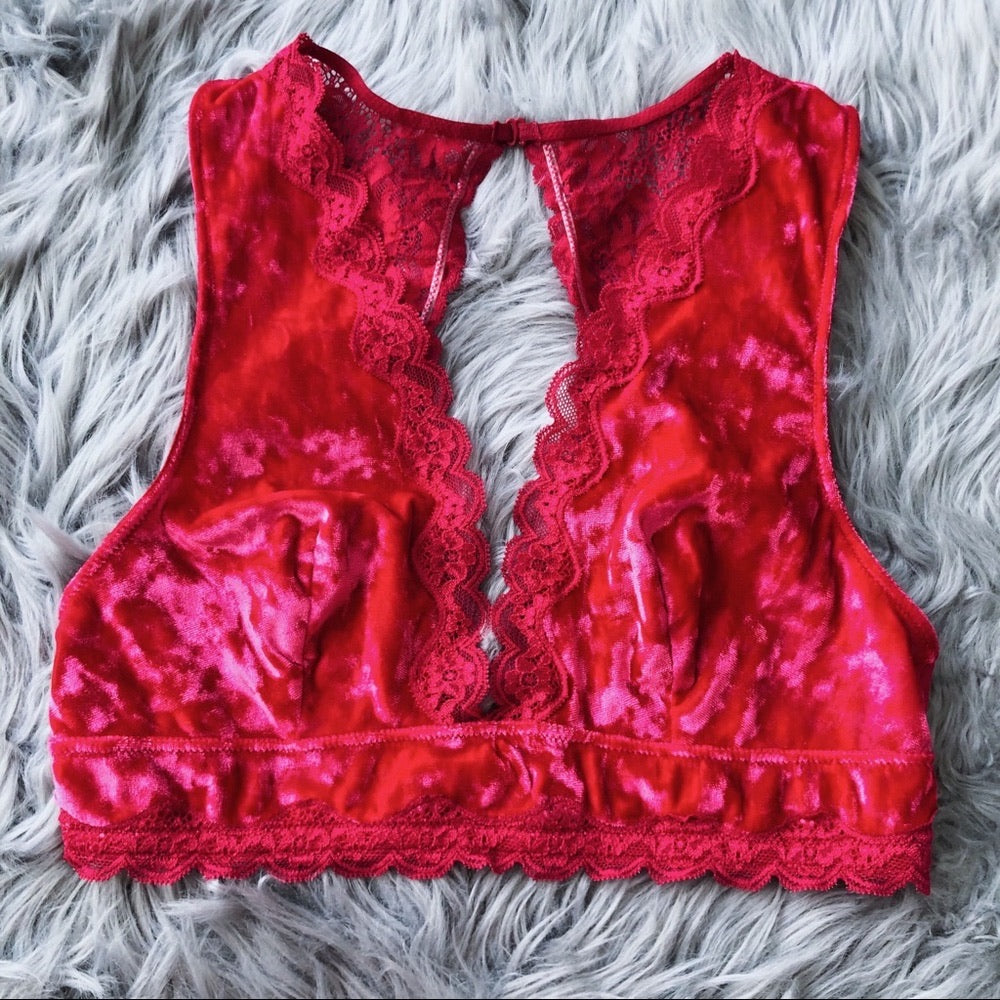 INC Soft Fuscia Lace Bralette