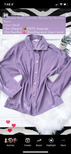 Victoria’s Secret Lavender Button Up Sleewear Piece