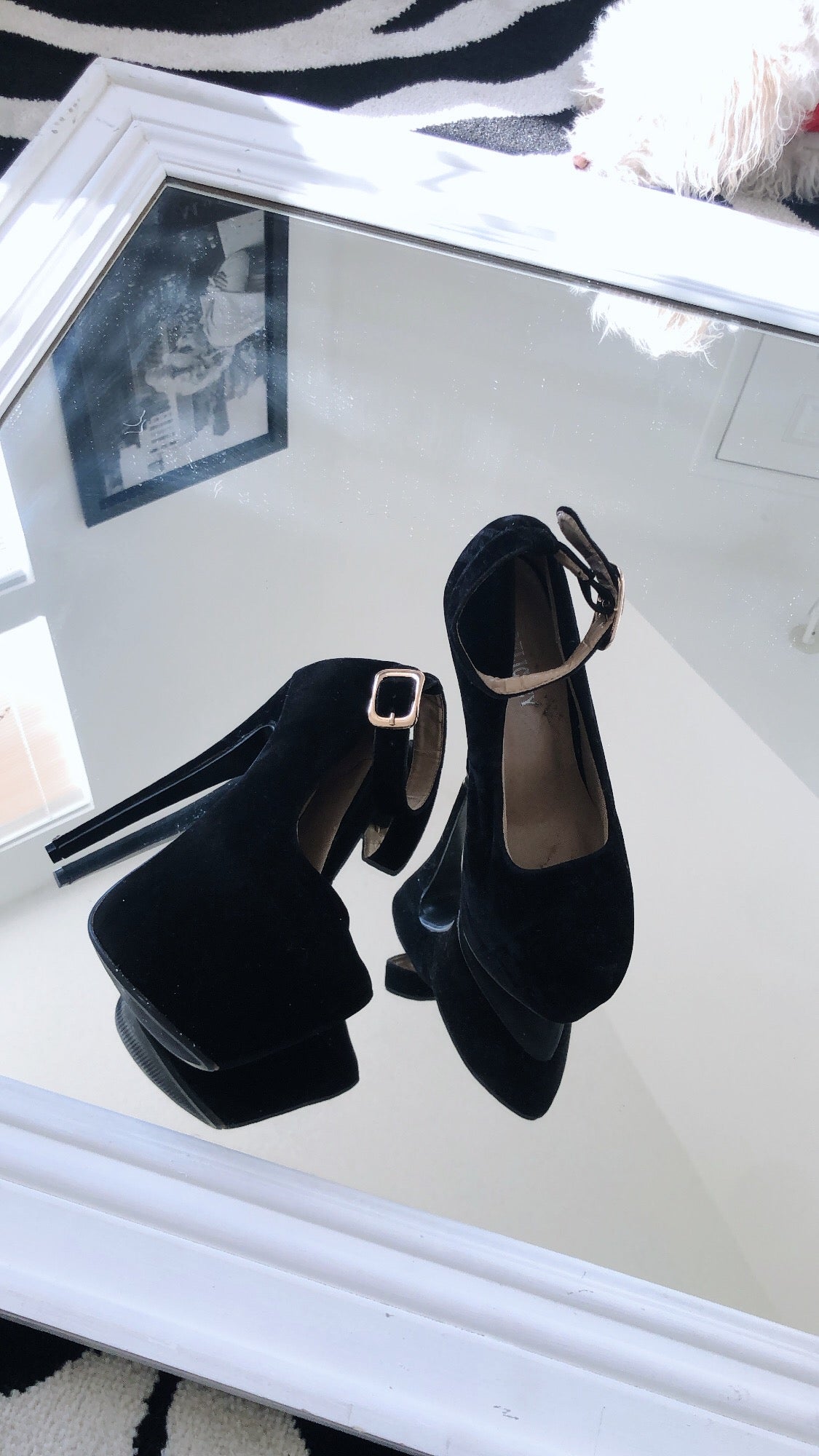 Black Delicacy High Heel Platform Pumps