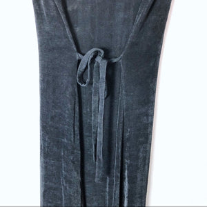 Vintage Mixed Blues Clothing Black Stretchy Maxi Dress