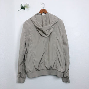 TAN MEN WINDBREAKER ZIP UP JACKET