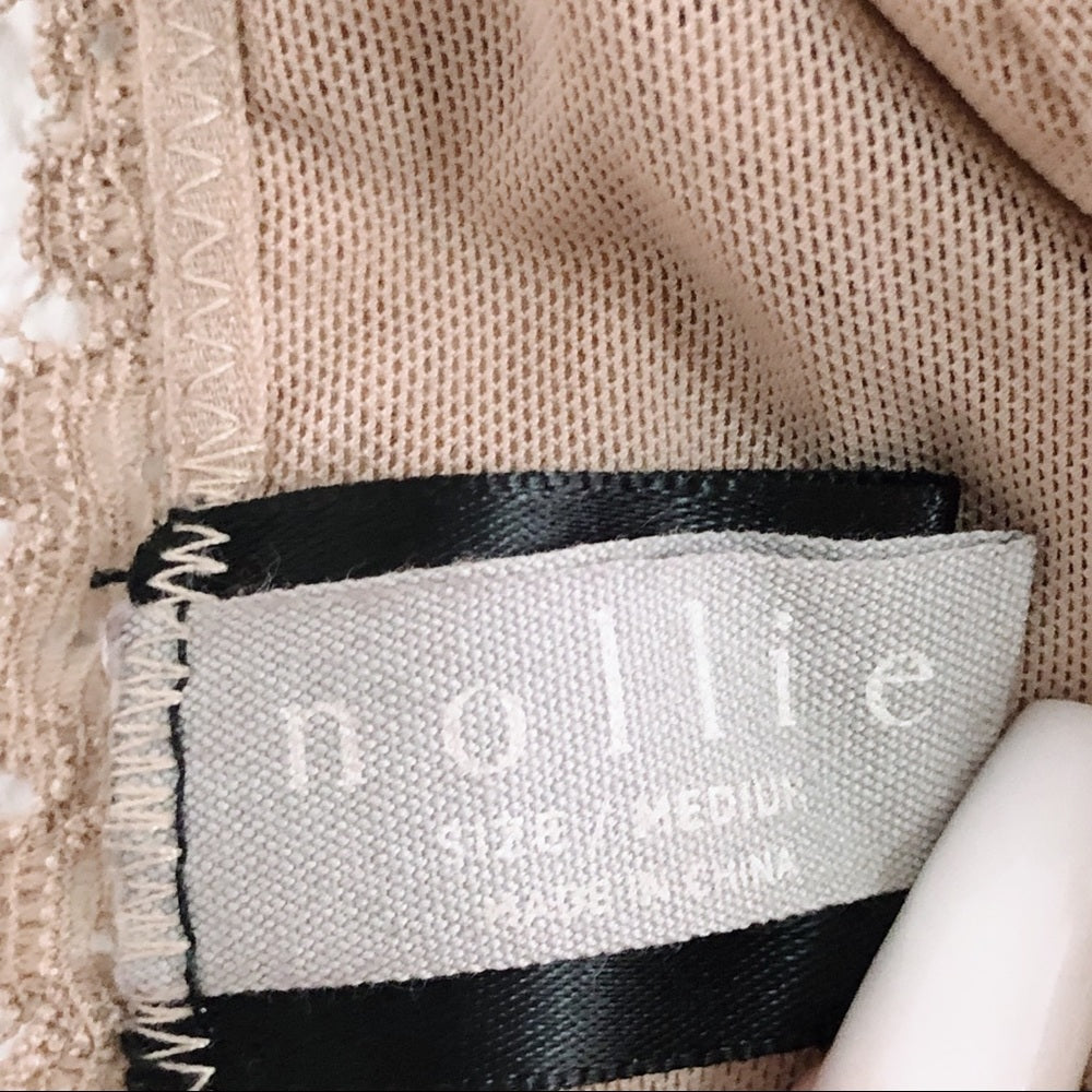 Lace Mesh Nude Cream Nollie Bralette