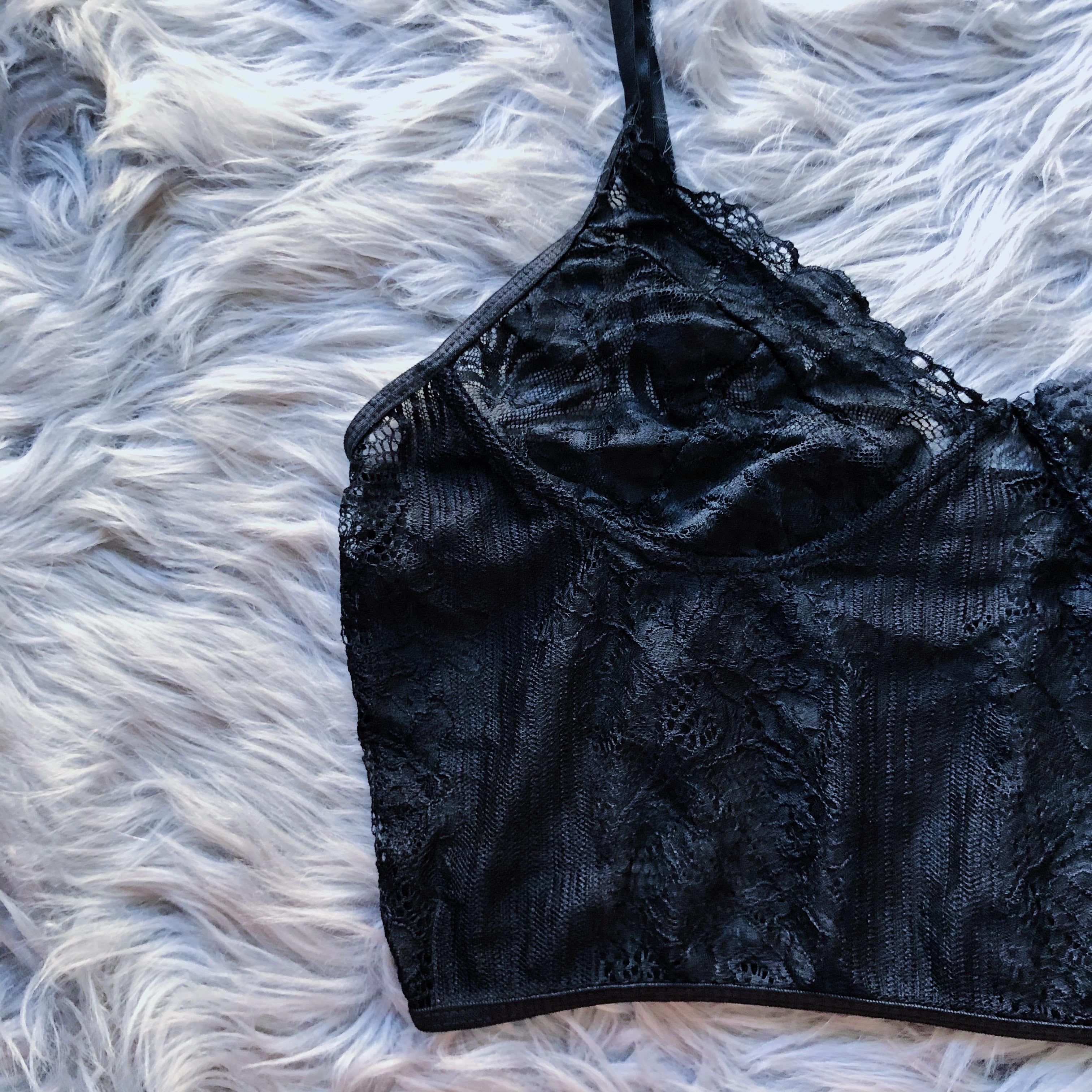 Angel Bae All Black Lace Bralette