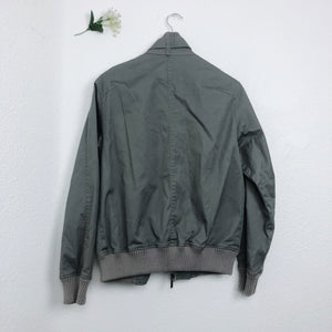 GRAY ZIP UP CUT & SEW UNISEX JACKET