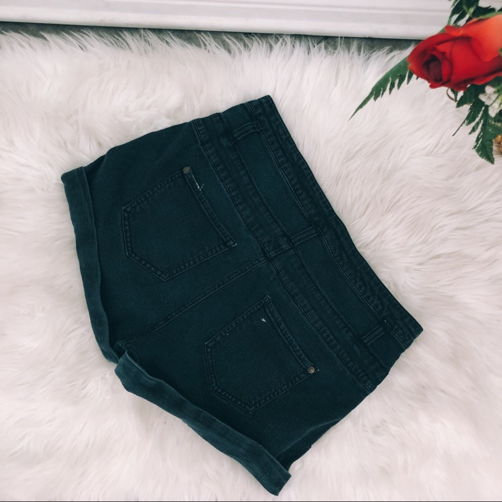 Dark Blue Highwaisted Mossimo Supply Shorts