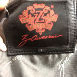 Z. Cavaricci Black Vintage Leather Jacket