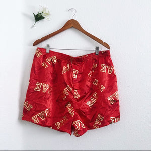 Unisex Red & Gold Top Drawer Bae Boxing Shorts