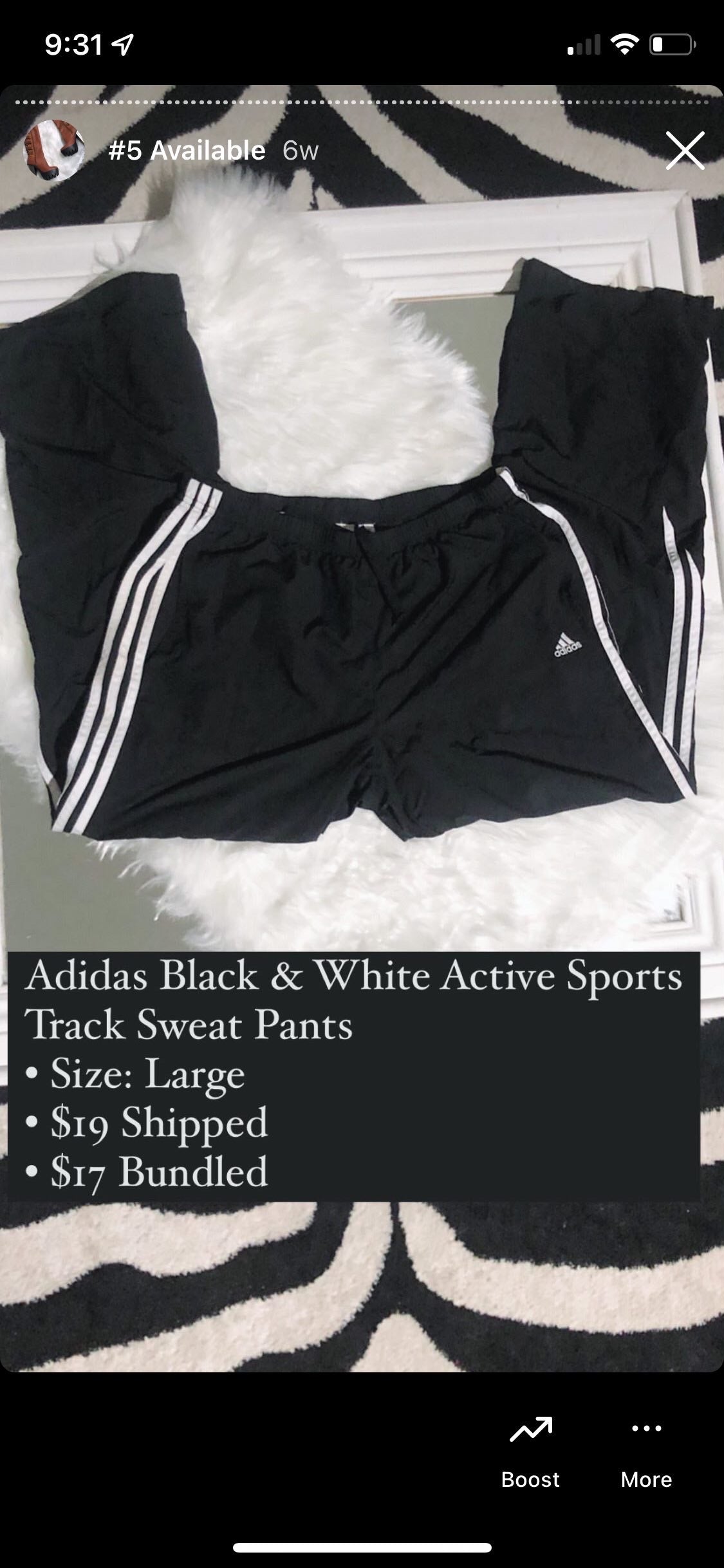 Adidas Black Sweatpants