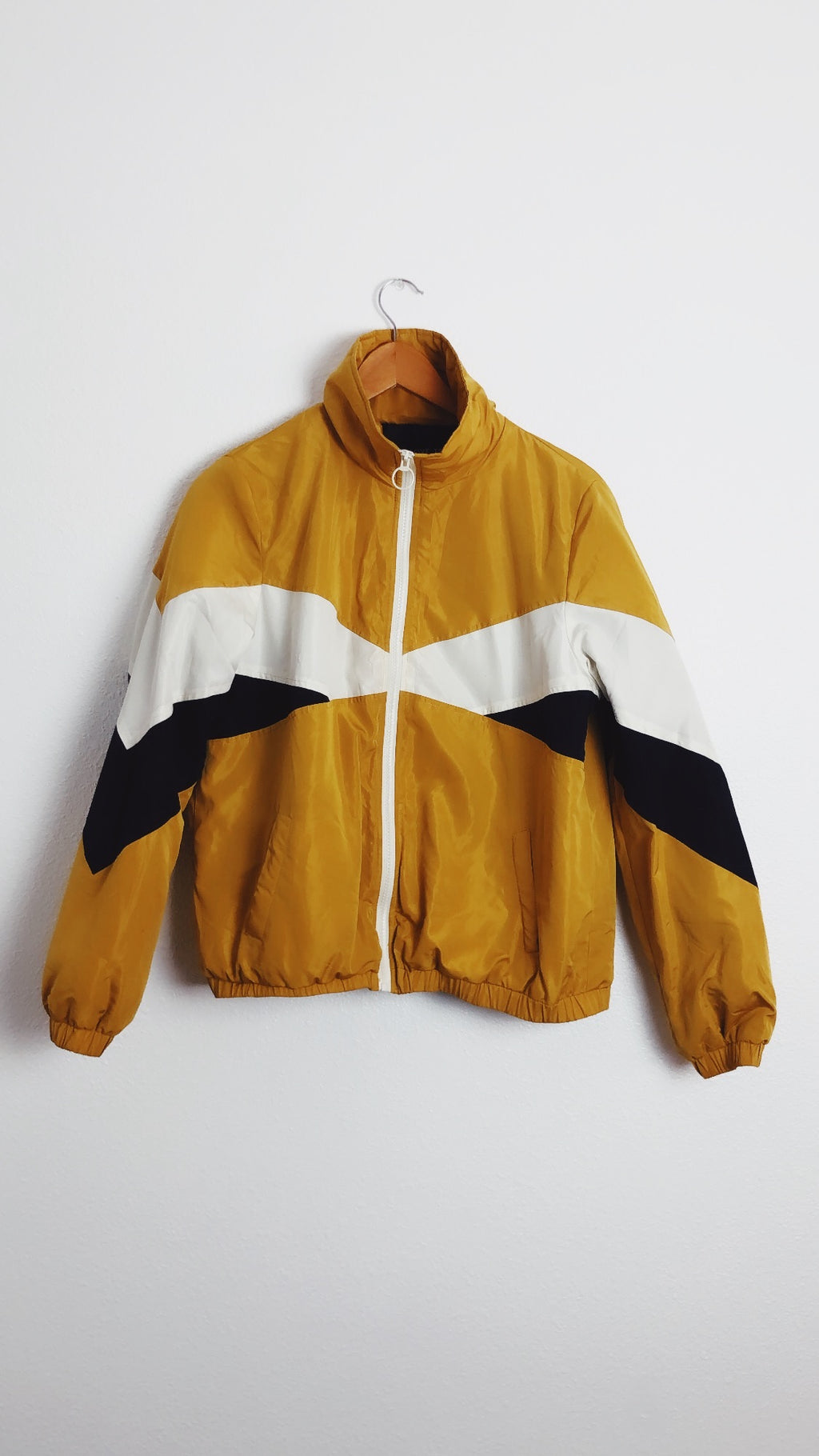 90s Yellow Full Zip Windbreaker