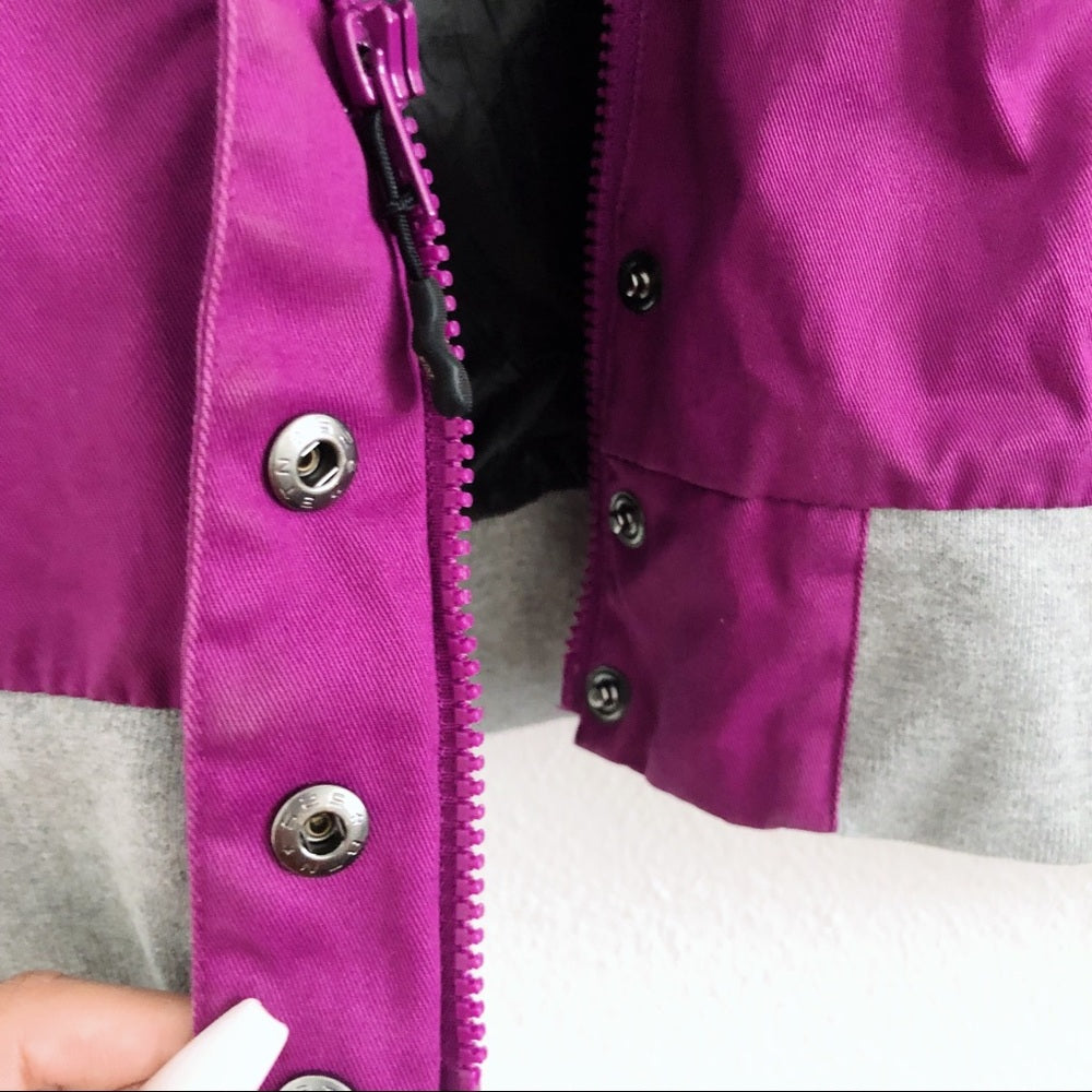 Purple and Gray Nike Windbreaker Women’s Jacket