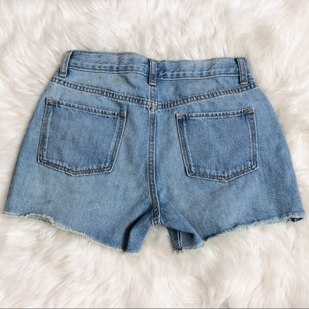 Old Navy Lightly Distressed Blue Jean Shorts