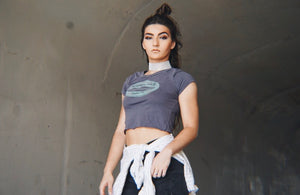 Vintage New Port Beach Crop Top