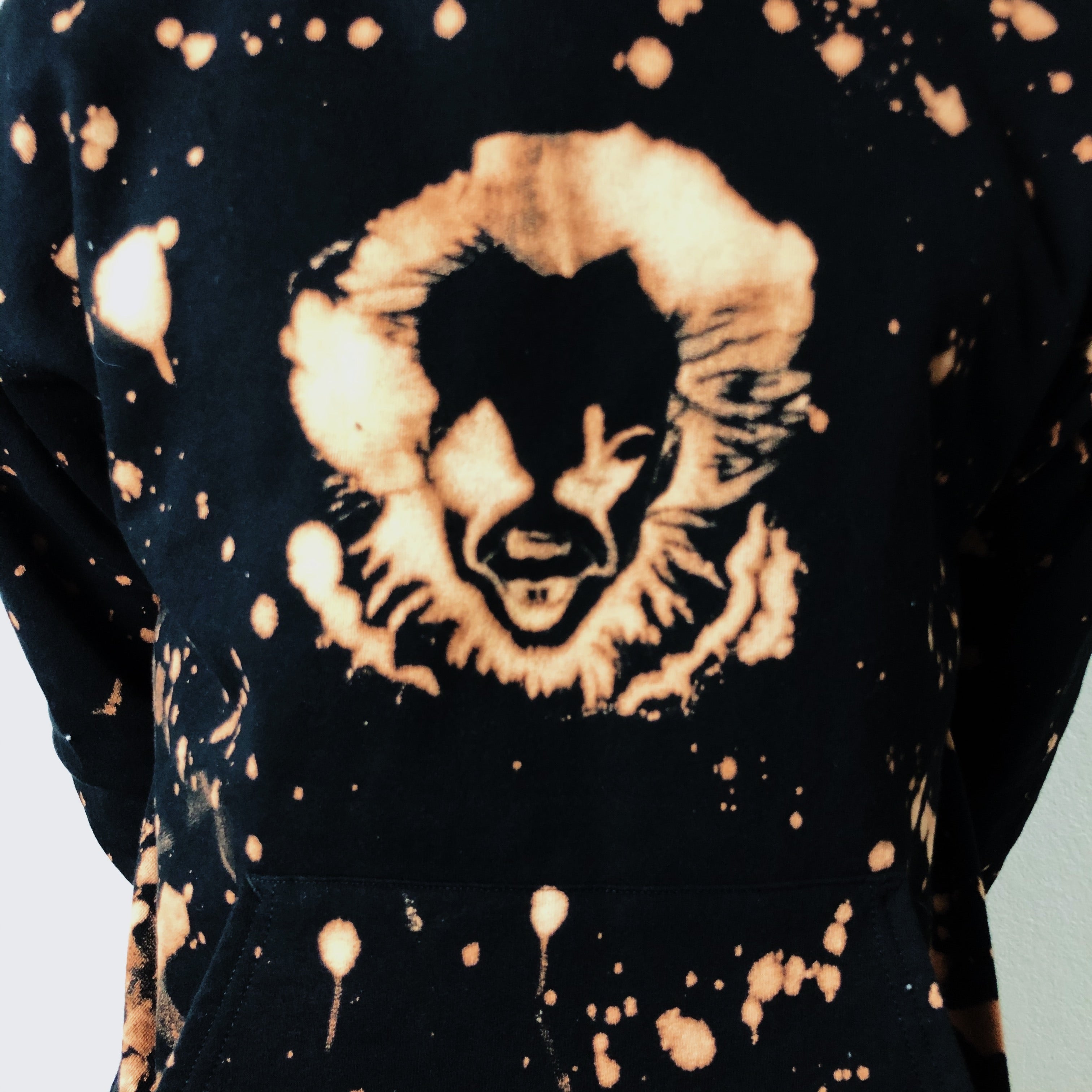 Custom Pennywise Acid Wash Eco Smart Hoodie