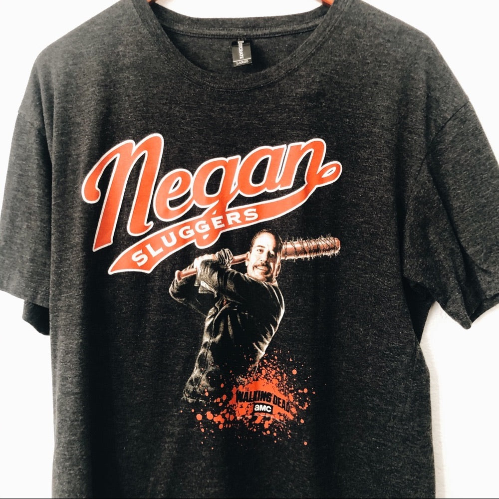 Walking Dead Neegan Slugger Gray T-shirt