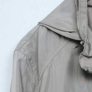 TAN MEN WINDBREAKER ZIP UP JACKET