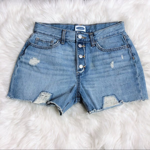 Old Navy Lightly Distressed Blue Jean Shorts