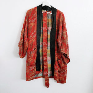 Authentic Red Oriental Kimono Robe