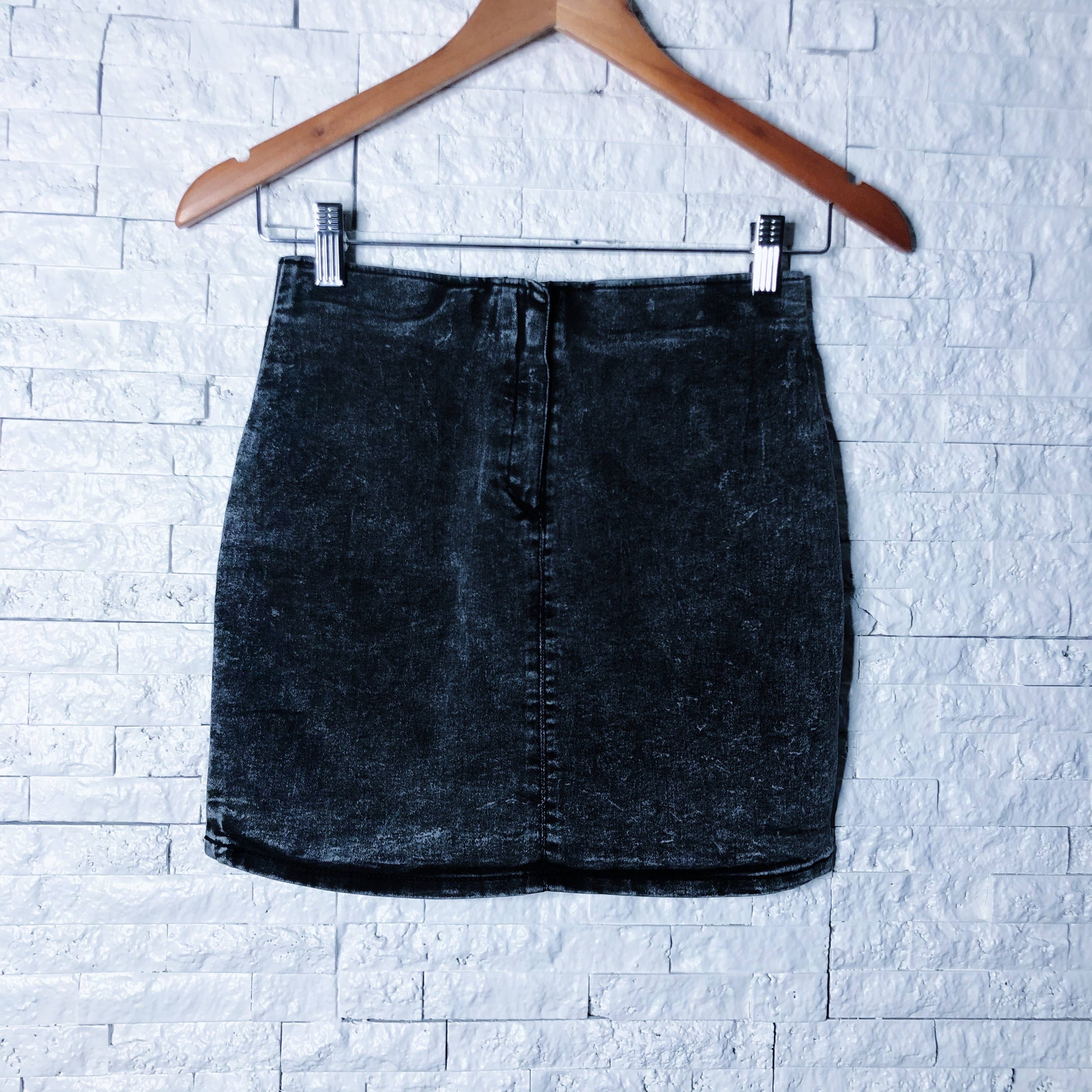 Patched Bae Dark Denim Avis Wash Skirt