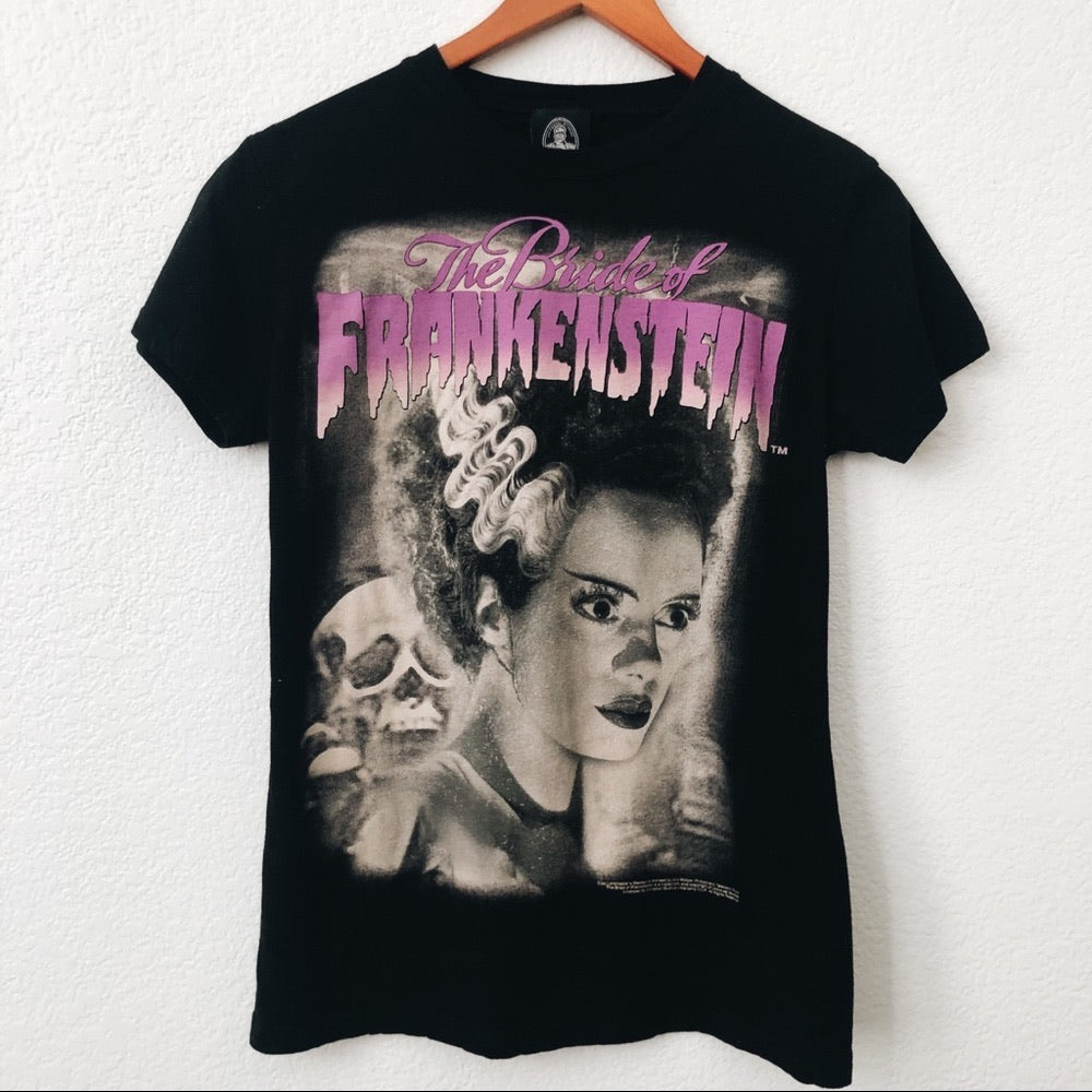 The Bride of Frankenstein Black Graphic Tee