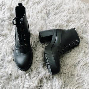 All Or Nothing All Black Combat Boots