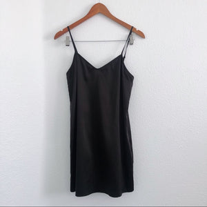 Black Bebe Lingerie Slip Dress